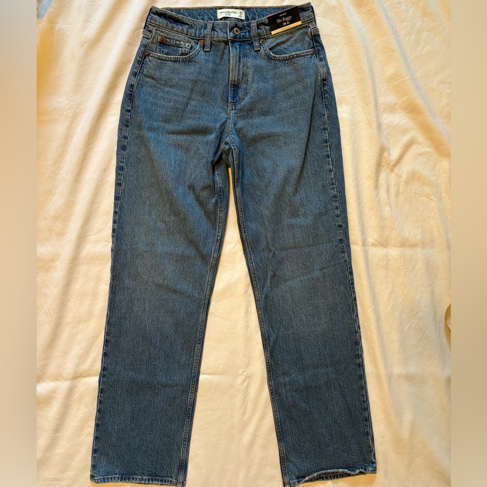 Abercrombie & Fitch Curve Love Low Rise Baggy Jean